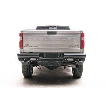 NEWALTHLETE Black Steel Rear Bumper for 2020-C Silverado 2500 & 3500 HD NE2111045